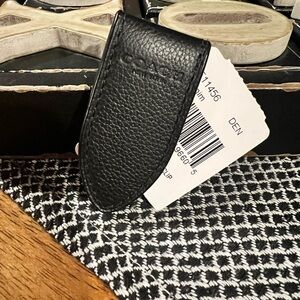 New Men’s Coach Black Money Clip